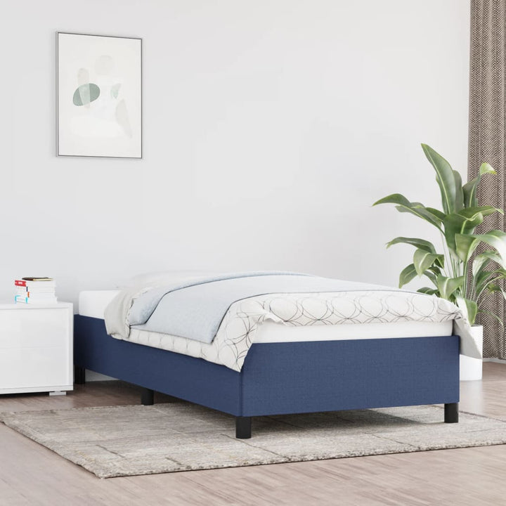 sengeramme uden madras 80x200 cm stof blå