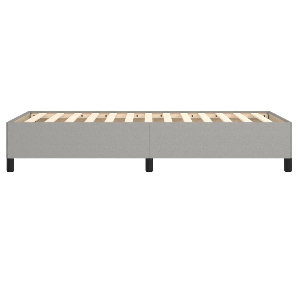 Sengeramme uden madras Lysegrå 90x190 cm Stof