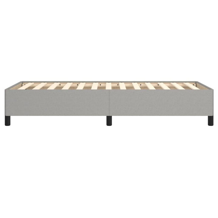 Sengeramme uden madras Lysegrå 90x190 cm Stof