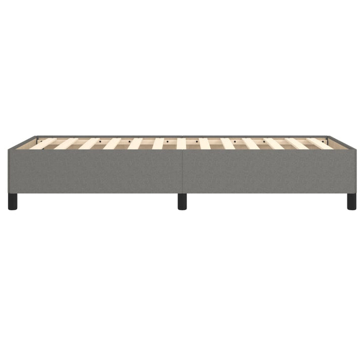 Sengeramme uden madras Mørkegrå 90x190 cm Stof