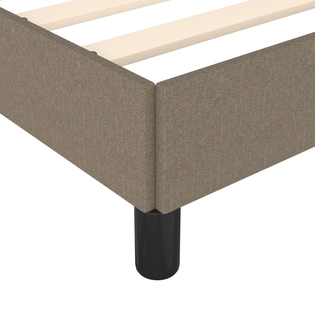 sengeramme uden madras 90x190 cm stof gråbrun