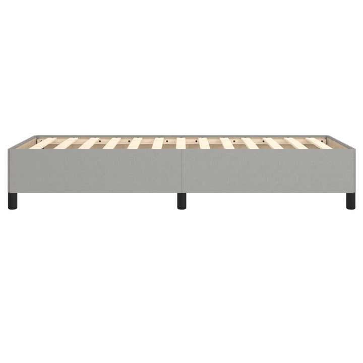 Sengeramme uden madras Lysegrå 90x200 cm Stof
