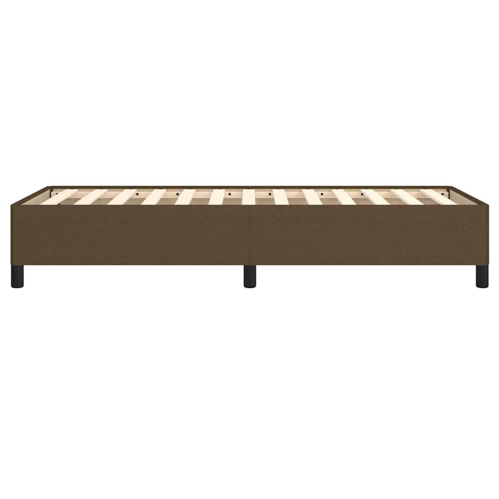 Sengeramme uden madras Mørkebrun 90x200 cm Stof