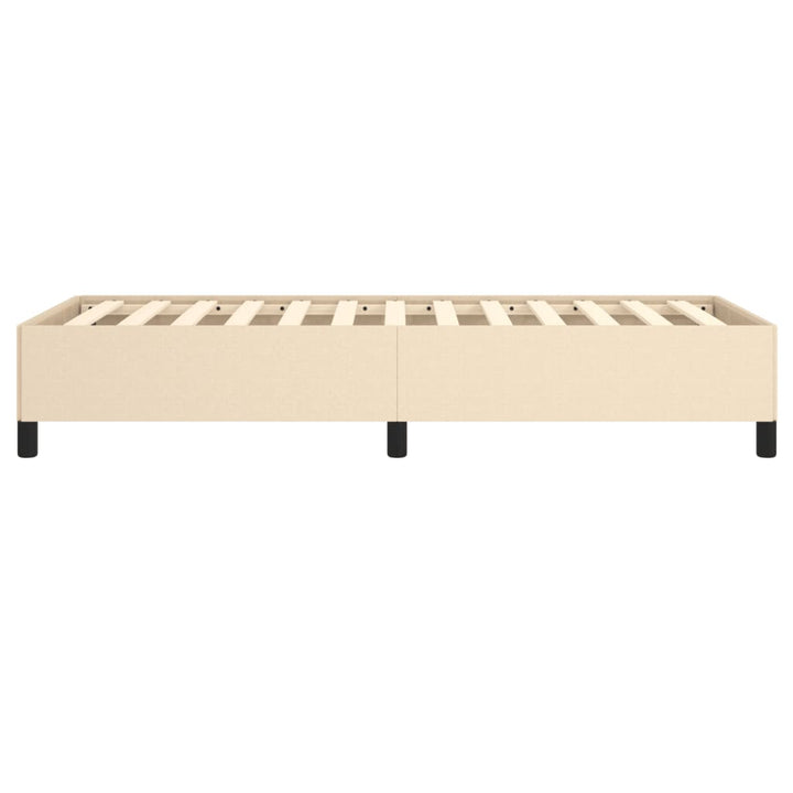 sengeramme uden madras 90x200 cm stof cremefarvet