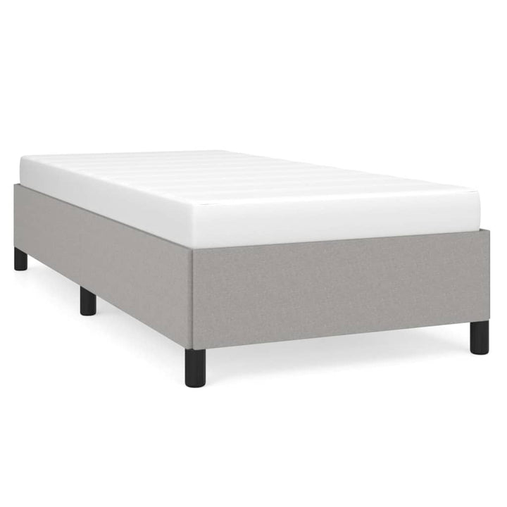 Sengeramme uden madras Lysegrå 100x200 cm Stof