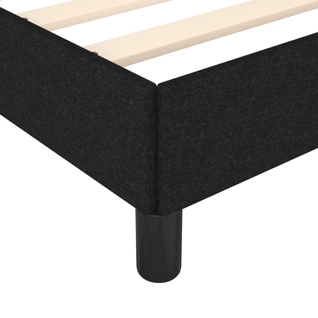Sengeramme uden madras Sort 100x200 cm Stof