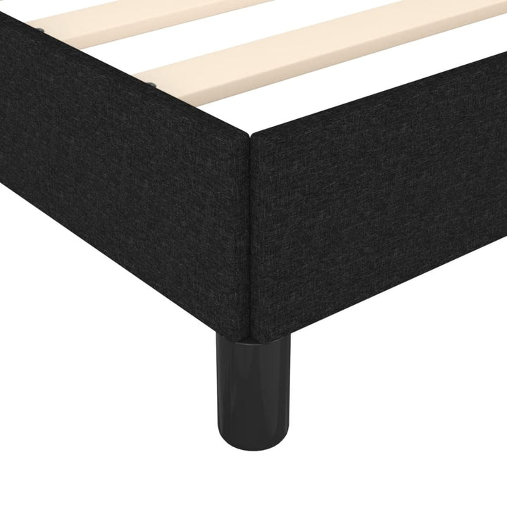 Sengeramme uden madras Sort 100x200 cm Stof