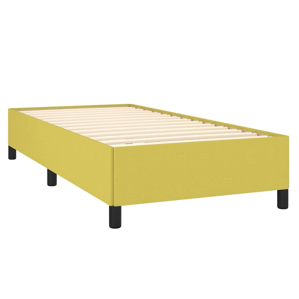 Sengeramme uden madras Grøn 100x200 cm Stof
