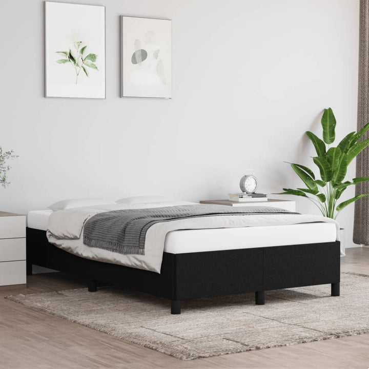 Sengeramme uden madras Sort 120x200 cm Stof