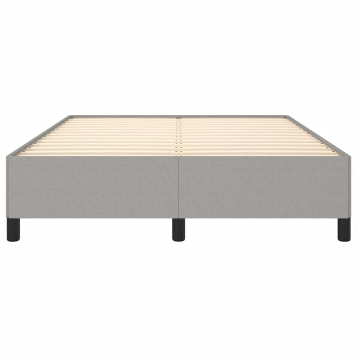 sengeramme uden madras 140x190 cm stof lysegrå