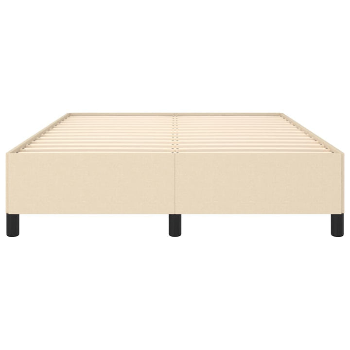 sengeramme uden madras 140x190 cm stof cremefarvet
