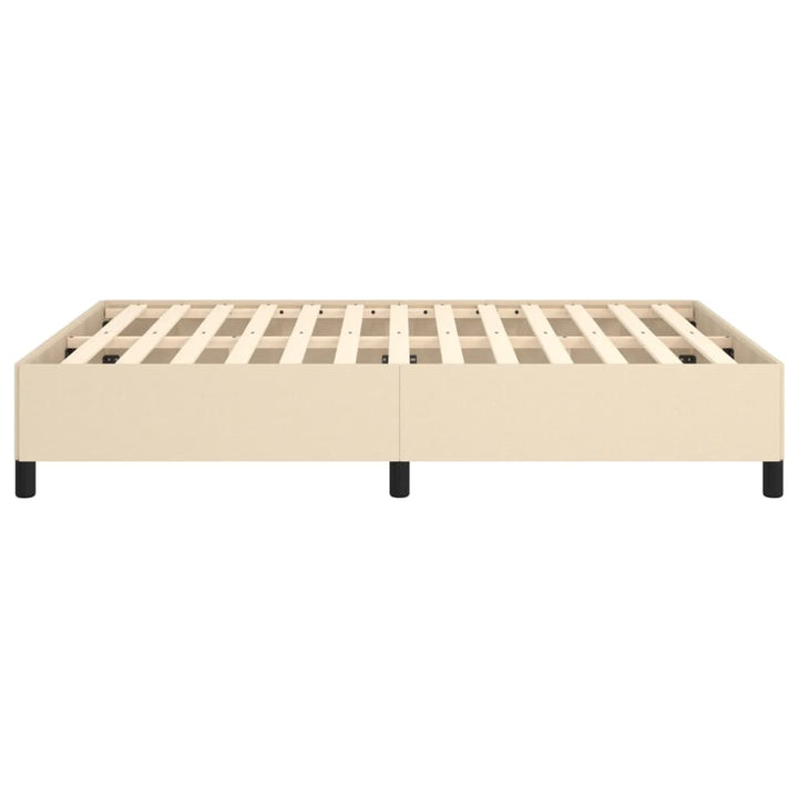 sengeramme uden madras 140x190 cm stof cremefarvet