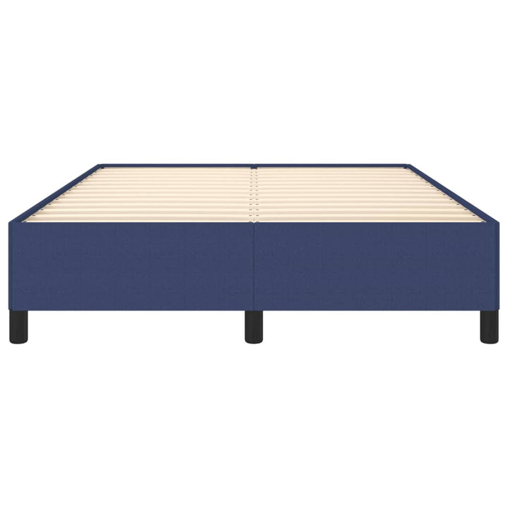 sengeramme uden madras 140x190 cm stof blå