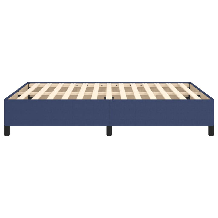 sengeramme uden madras 140x190 cm stof blå
