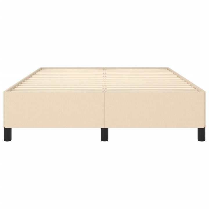 sengeramme uden madras 140x200 cm stof cremefarvet