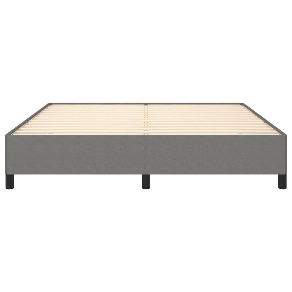sengeramme uden madras 160x200 cm stof mørkegrå