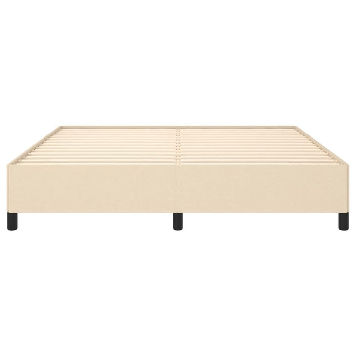 sengeramme uden madras 160x200 cm stof cremefarvet
