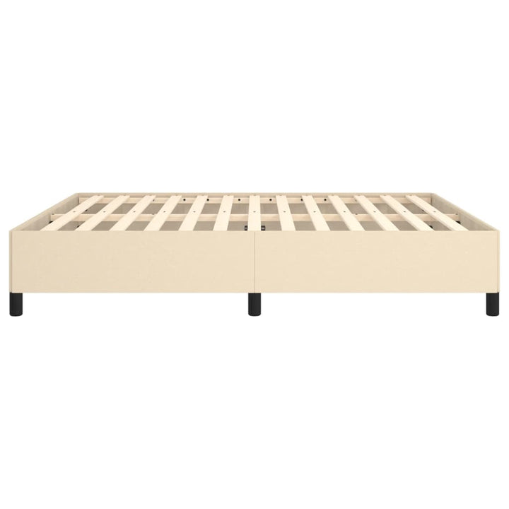 sengeramme uden madras 160x200 cm stof cremefarvet