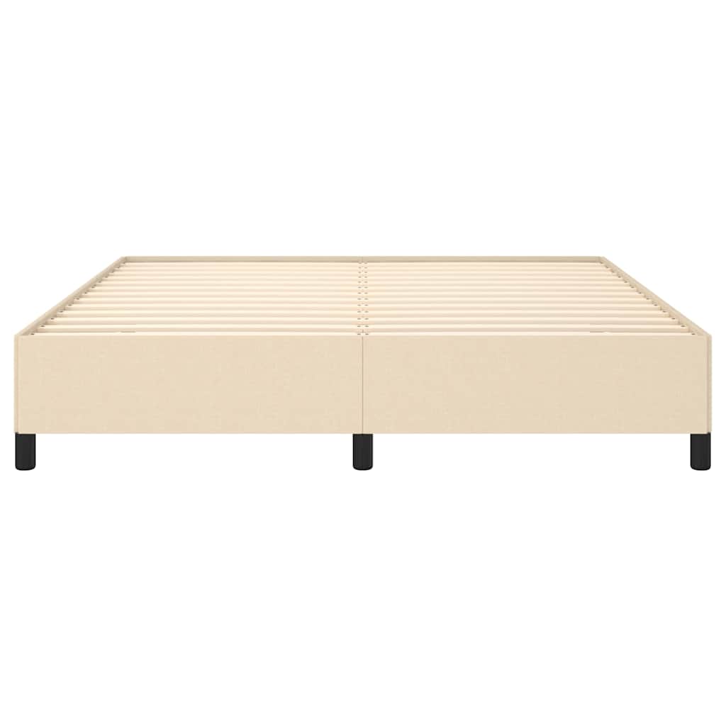 sengeramme uden madras 180x200 cm stof cremefarvet