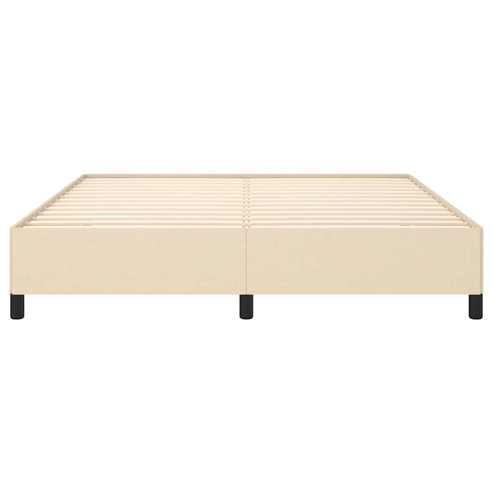 sengeramme uden madras 180x200 cm stof cremefarvet