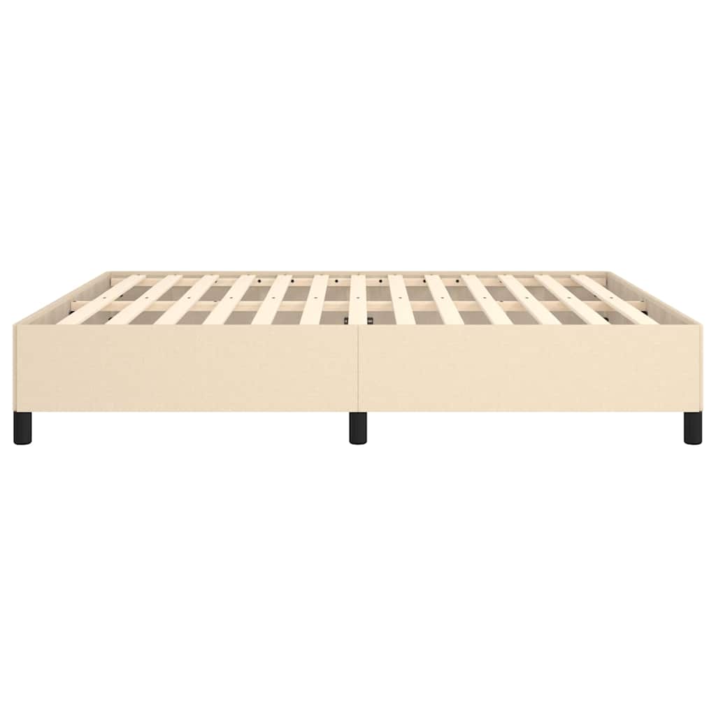 sengeramme uden madras 180x200 cm stof cremefarvet