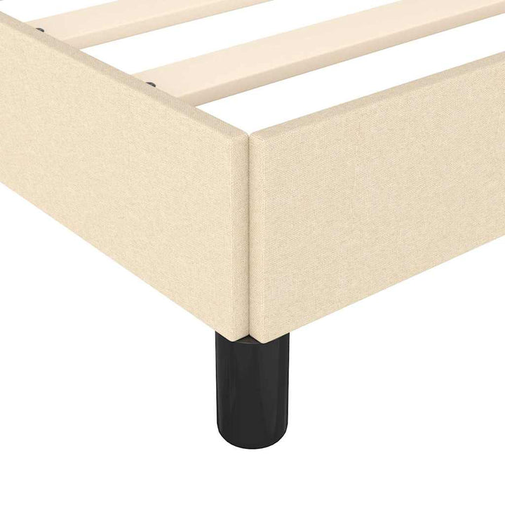 sengeramme uden madras 180x200 cm stof cremefarvet