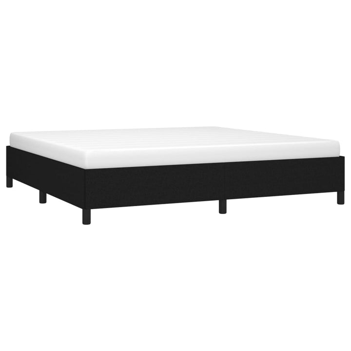 sengeramme uden madras 200x200 cm stof sort