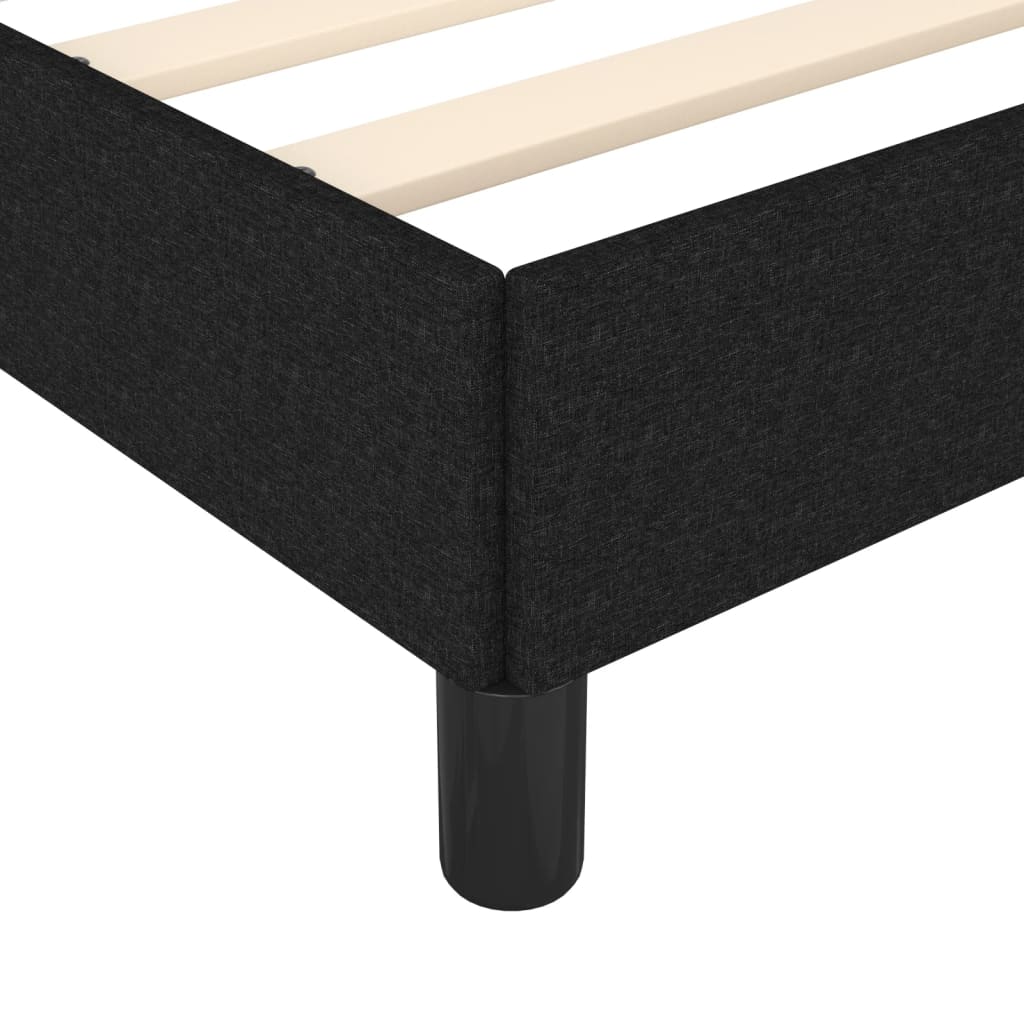sengeramme uden madras 200x200 cm stof sort