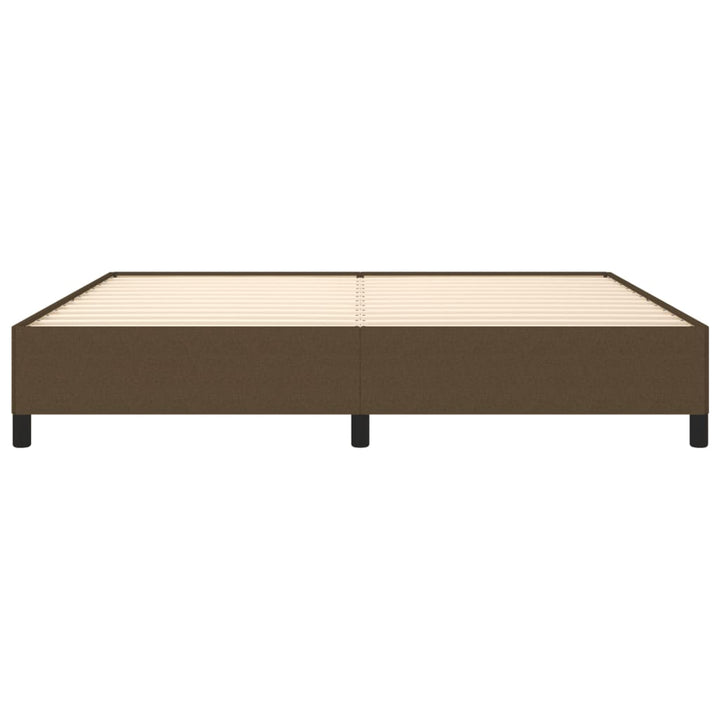 sengeramme uden madras 200x200 cm stof mørkebrun