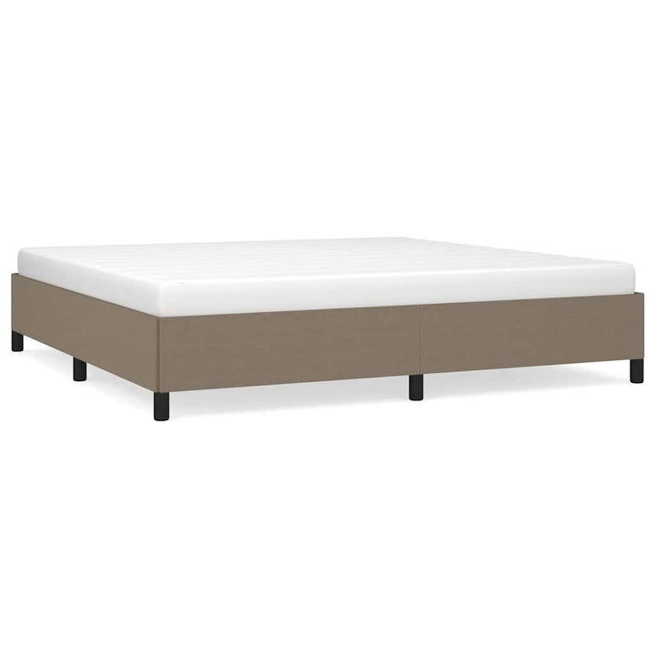 sengeramme uden madras 200x200 cm stof gråbrun