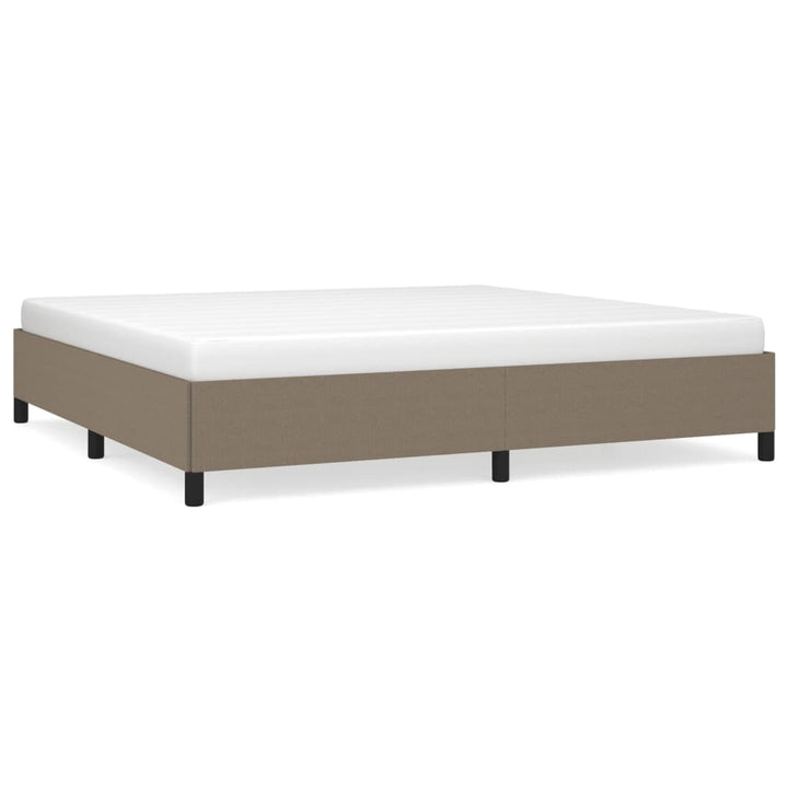 sengeramme uden madras 200x200 cm stof gråbrun