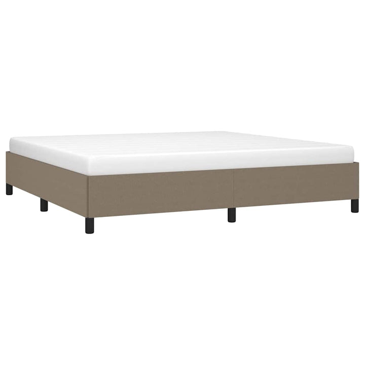 sengeramme uden madras 200x200 cm stof gråbrun