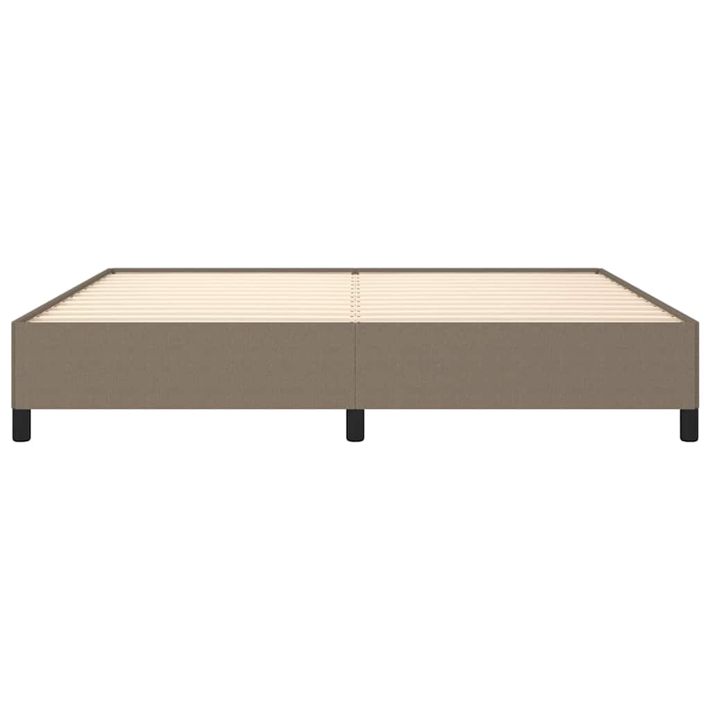 sengeramme uden madras 200x200 cm stof gråbrun