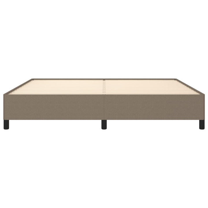sengeramme uden madras 200x200 cm stof gråbrun