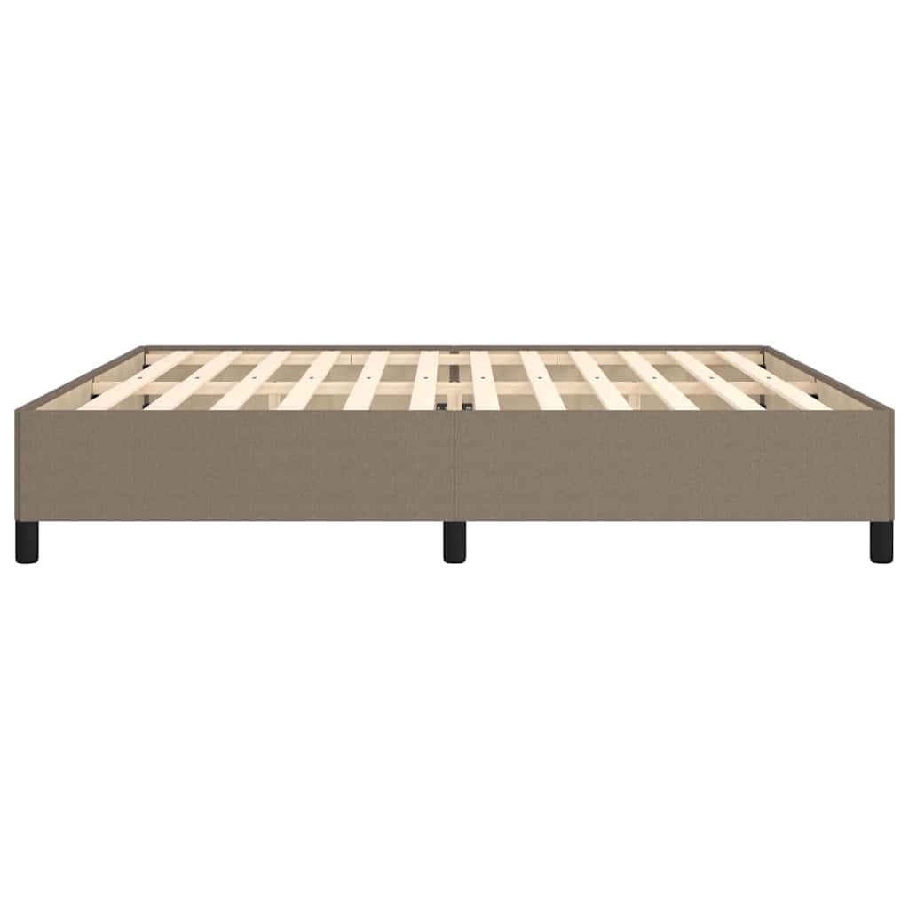 sengeramme uden madras 200x200 cm stof gråbrun