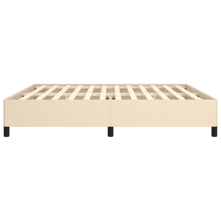 sengeramme uden madras 200x200 cm stof cremefarvet