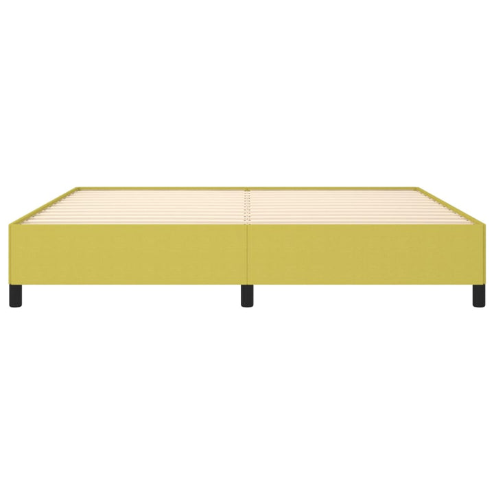 Sengeramme uden madras Grøn 200x200 cm Stof