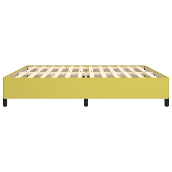 Sengeramme uden madras Grøn 200x200 cm Stof