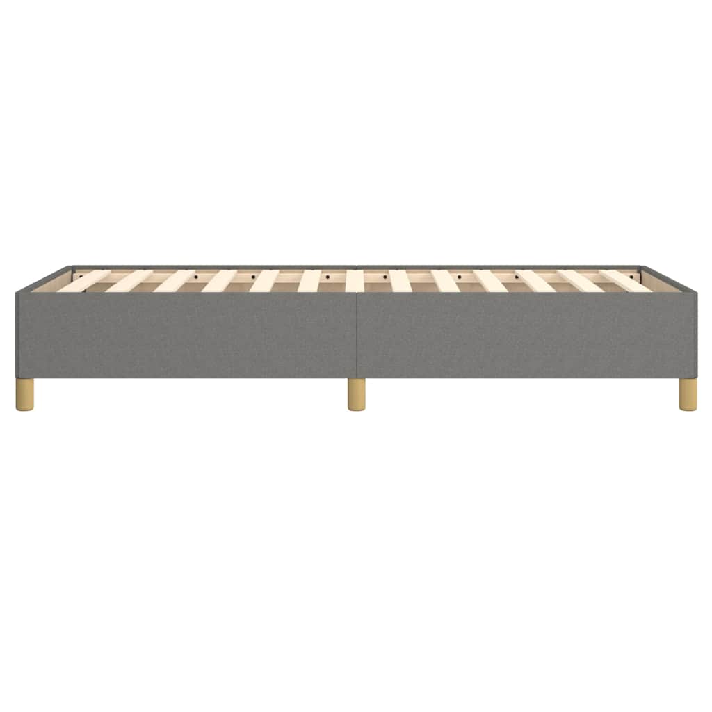 Sengeramme uden madras Mørkegrå 80x200 cm Stof