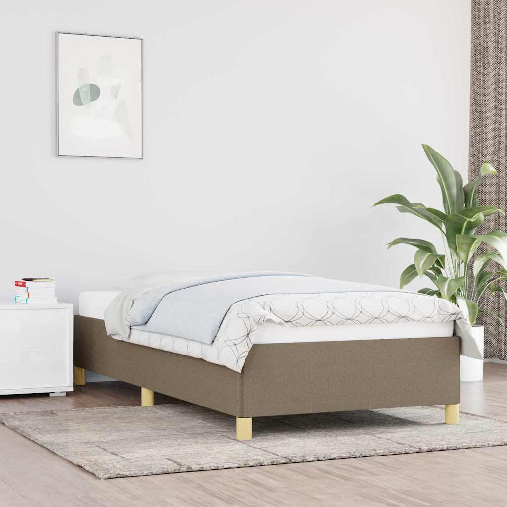 sengeramme uden madras 80x200 cm stof gråbrun
