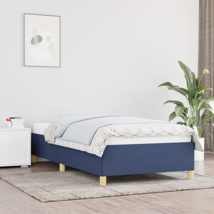 sengeramme uden madras 80x200 cm stof blå