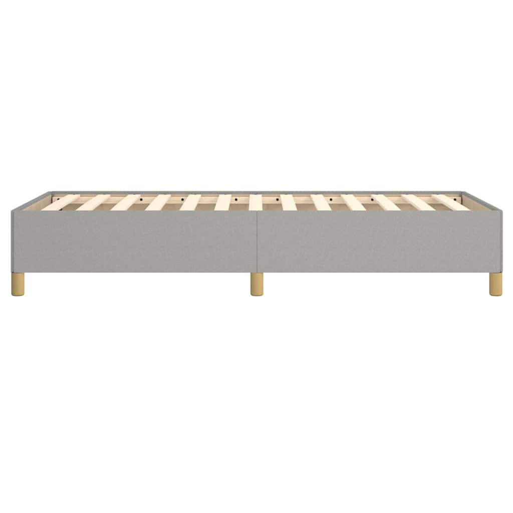 Sengeramme uden madras Lysegrå 90x190 cm Stof