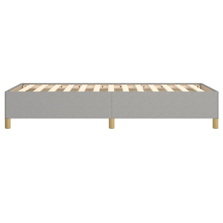 Sengeramme uden madras Lysegrå 90x190 cm Stof
