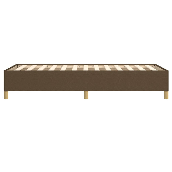 Sengeramme uden madras Mørkebrun 90x190 cm Stof