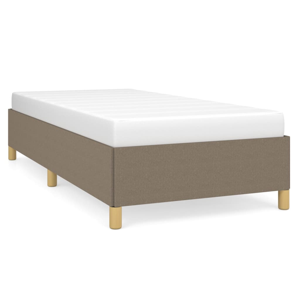 sengeramme uden madras 90x190 cm stof gråbrun