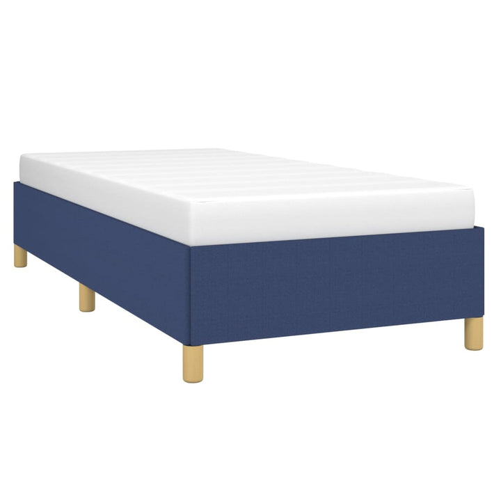 sengeramme uden madras 90x190 cm stof blå