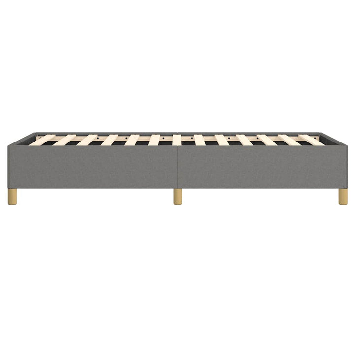 Sengeramme uden madras Mørkegrå 90x200 cm Stof
