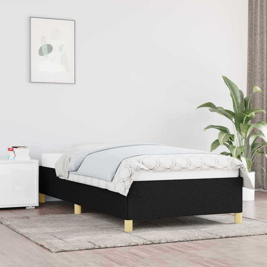sengeramme uden madras 90x200 cm stof sort