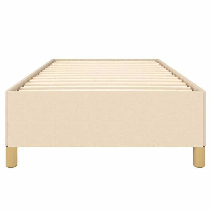 sengeramme uden madras 90x200 cm stof cremefarvet