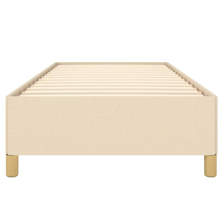 sengeramme uden madras 90x200 cm stof cremefarvet